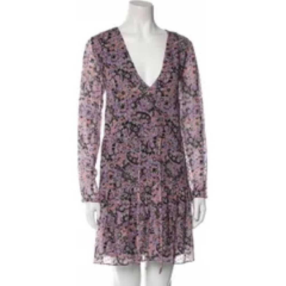 Stevie May Pink Floral V-Neck Dress